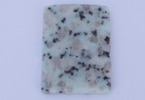 NGP636 5pcs 35*45mm rectangle kiwi stone pendants wholesale