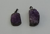 NGP6408 15*25mm - 16*28mm freeform druzy agate pendants