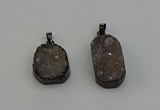 NGP6411 18*25mm - 20*30mm freeform druzy agate pendants