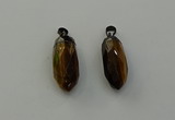 NGP6444 12*24mm - 15*30mm faceted bullet yellow tiger eye pendants