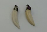 NGP6490 14*55mm - 12*60mm horn wolf tooth pendants wholesale