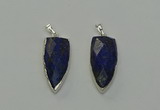 NGP6563 12*35mm - 15*40mm arrowhead lapis lazuli pendants