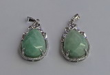 NGP6615 22*30mm faceted teardrop amazonite gemstone pendants