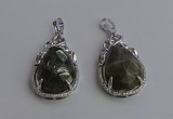 NGP6621 22*30mm faceted teardrop labradorite gemstone pendants