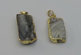 NGP6683 16*28mm - 18*35mm freeform druzy agate pendants