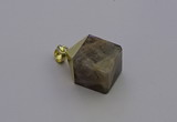 NGP6774 15*22mm cube moonstone gemstone pendants wholesale