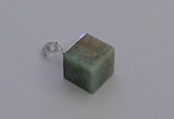 NGP6792 15*22mm cube amazonite gemstone pendants wholesale