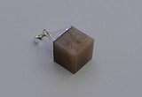 NGP6794 15*22mm cube moonstone gemstone pendants wholesale