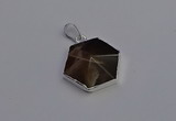 NGP6834 24*25mm hexagon moonstone gemstone pendants wholesale