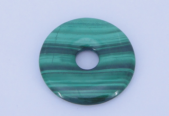 NGP704 30mm natural malachite gemstone donut pendant