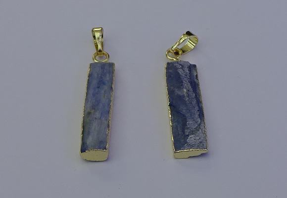 NGP7045 8*32mm - 10*30mm rectangle blue kyanite pendants