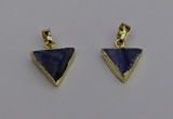 NGP7048 14*15mm triangle blue kyanite pendants wholesale