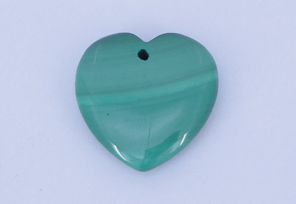 NGP716 30*30mm heart natural malachite gemstone pendant