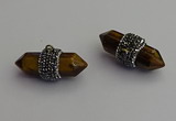 NGP7218 15*40mm sticks yellow tiger eye pendants wholesale