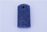 NGP724 14*29mm rectangle natural lapis lazuli gemstone pendant