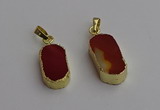 NGP7244 10*20mm - 10*22mm oval mookaite gemstone pendants