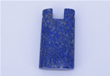 NGP725 18*32mm rectangle natural lapis lazuli gemstone pendant