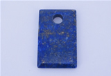 NGP726 21*31mm rectangle natural lapis lazuli gemstone pendant