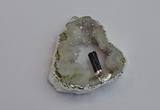 NGP7384 45*50mm - 50*55mm freeform druzy agate pendants