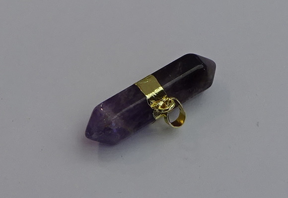 NGP7445 12*45mm sticks amethyst gemstone pendants wholesale