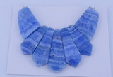 NGP75 Fashion blue lace agate gemstone pendants set jewelry wholesale