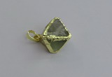 NGP7558 20*22mm fluorite gemstone pendants wholesale