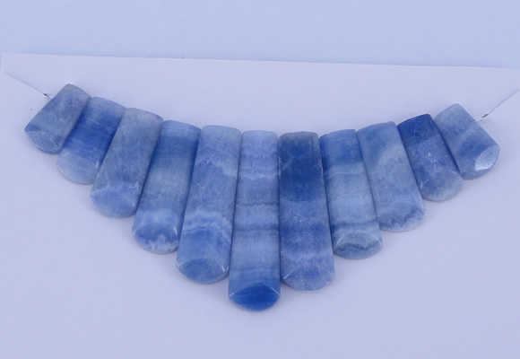 NGP76 Fashion blue lace agate gemstone pendants set jewelry wholesale