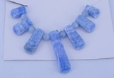 NGP77 Fashion blue lace agate gemstone pendants set jewelry wholesale