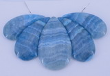 NGP78 Fashion blue lace agate gemstone pendants set jewelry wholesale