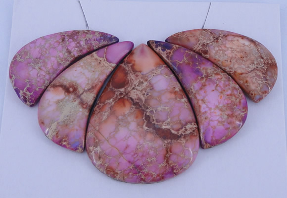 NGP84 Dyed imperial jasper gemstone pendants set jewelry wholesale