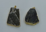 NGP8571 28*45mm - 35*50mm freeform druzy agate pendants wholesale