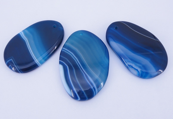 NGP861 5PCS 30-35mm*50-60mm freeform agate gemstone pendants