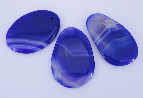 NGP862 5PCS 30-35mm*50-60mm freeform agate gemstone pendants