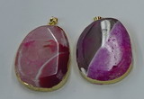 NGP8628 32*45mm - 46*48mm freeform druzy agate pendants wholesale