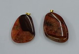 NGP8636 30*45mm - 35*50mm freeform druzy agate pendants wholesale