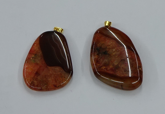 NGP8636 30*45mm - 35*50mm freeform druzy agate pendants wholesale