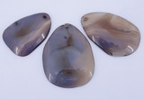 NGP864 5PCS 30-45mm*50-65mm freeform agate gemstone pendants