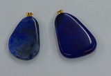 NGP8653 30*45mm - 35*50mm freeform agate pendants wholesale