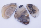 NGP866 5PCS 30-50mm*50-70mm freeform agate gemstone pendants