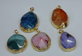 NGP8695 28*35mm - 30*40mm freeform agate pendants wholesale