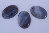 NGP874 5PCS 24*34mm oval agate gemstone pendants wholesale