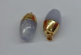 NGP8745 17*30mm rice agate gemstone pendants wholesale