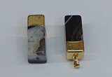 NGP8782 13*40mm - 15*42mm cuboid agate pendants wholesale