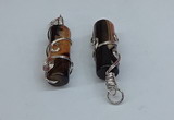 NGP8802 13*40mm tube agate gemstone pendants wholesale