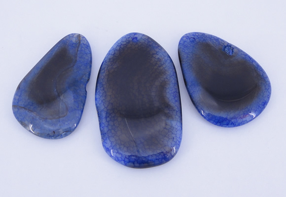 NGP881 5PCS 35-45mm*60-75mm freeform agate gemstone pendants