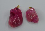 NGP8838 20*25mm - 30*40mm nuggets agate pendants wholesale