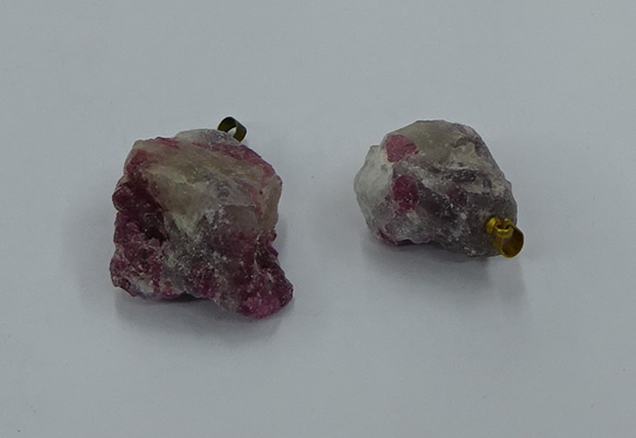 NGP8860 20*25mm - 30*40mm nuggets tourmaline pendants wholesale