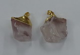 NGP8862 20*25mm - 30*40mm nuggets white crystal gemstone pendants