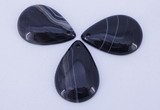 NGP887 5PCS 27*38mm flat teardrop agate gemstone pendants wholesale