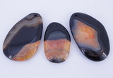 NGP902 5PCS 30-45mm*55-70mm freeform agate druzy geode gemstone pendants